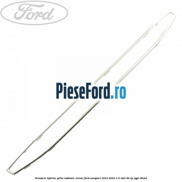 Ornamet inferior grila radiator crome Ford EcoSport 2013-2018 1.5 TDCi 90 cp UGJE diesel