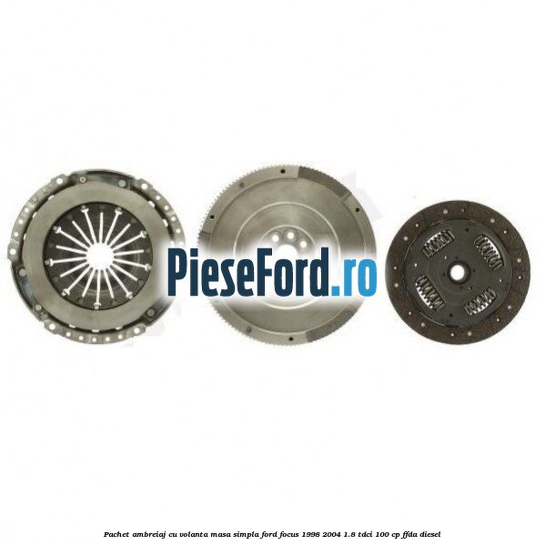 Pachet ambreiaj cu volanta masa simpla Ford Focus 1998-2004 1.8 TDCi 100 cp FFDA diesel