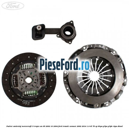 Pachet ambreiaj Motorcraft 5 trepte an 05/2002-10/2004 Ford Transit Connect 2002-2014 1.8 Di 75 cp BHPA, P7PA, P7PB, R2PA diesel