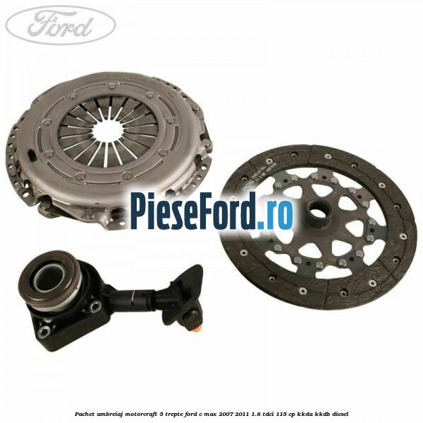 Pachet ambreiaj Motorcraft 5 trepte Ford C-Max 2007-2011 1.8 TDCi 115 cp Pachet ambreiaj Motorcraft 5 trepte Ford C-Max 2007-2011 1.8 TDCi 115 cp KKDA, KKDB diesel