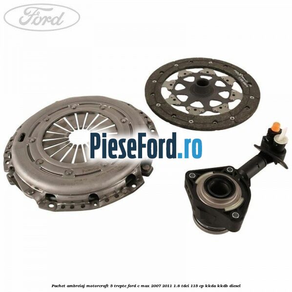 Pachet ambreiaj Motorcraft 5 trepte Ford C-Max 2007-2011 1.8 TDCi 115 cp Pachet ambreiaj Motorcraft 5 trepte Ford C-Max 2007-2011 1.8 TDCi 115 cp KKDA, KKDB diesel