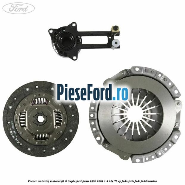 Pachet ambreiaj Motorcraft 5 trepte Ford Focus 1998-2004 1.4 16V 75 cp FXDA, FXDB, FXDC, FXDD benzina