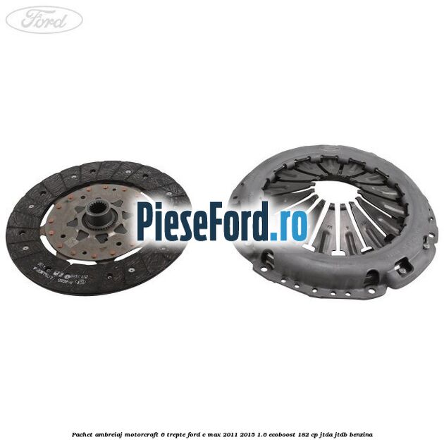 Pachet ambreiaj Motorcraft 6 trepte Ford C-Max 2011-2015 1.6 EcoBoost 182 cp JTDA, JTDB benzina