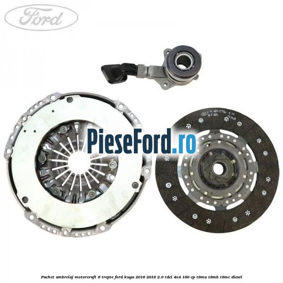 Pachet ambreiaj Motorcraft 6 trepte Ford Kuga 2016-2018 2.0 TDCi 4x4 180 cp T8MA, T8MB, T8MC diesel
