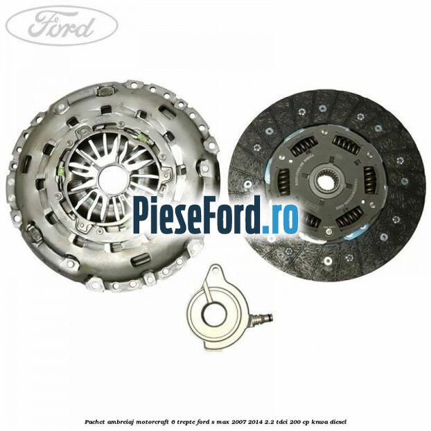 Pachet ambreiaj Motorcraft 6 trepte Ford S-Max 2007-2014 2.2 TDCi 200 cp KNWA diesel