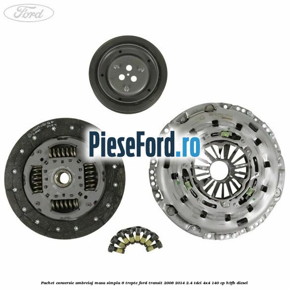 Pachet conversie ambreiaj masa simpla 6 trepte Ford Transit 2006-2014 2.4 TDCi 4x4 140 cp H9FB diesel