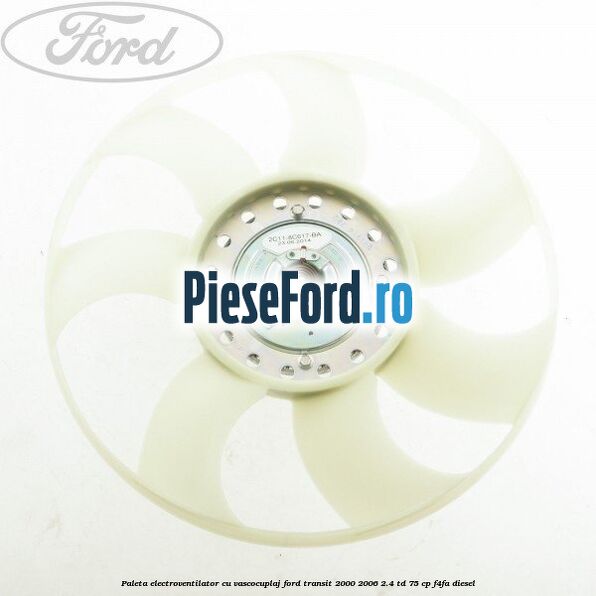 Paleta electroventilator cu vascocuplaj Ford Transit 2000-2006 2.4 TD 75 cp F4FA diesel