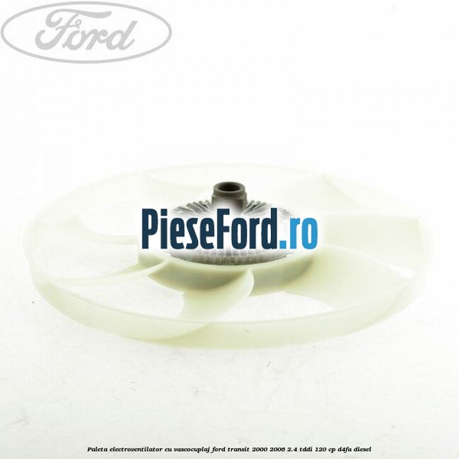 Paleta electroventilator cu vascocuplaj Ford Transit 2000-2006 2.4 TDdi 120 cp D4FA diesel