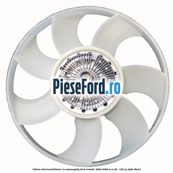 Paleta electroventilator cu vascocuplaj Ford Transit 2000-2006 2.4 TDE  125 cp DOFA diesel