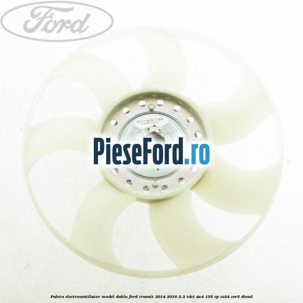 Paleta electroventilator, model dublu Ford Transit 2014-2018 2.2 TDCi 4x4 155 cp CV24, CVR5 diesel