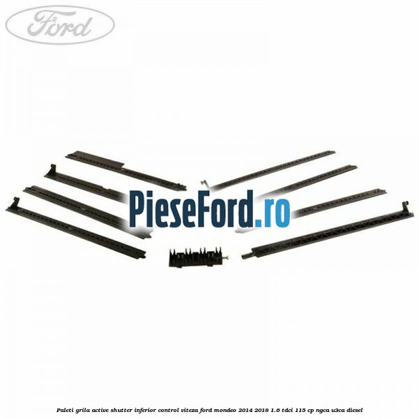 Paleti grila active shutter inferior control viteza Ford Mondeo 2014-2018 1.6 TDCi 115 cp NGCA, U3CA diesel
