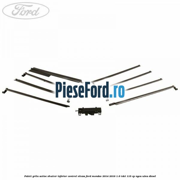 Paleti grila active shutter inferior control viteza Ford Mondeo 2014-2018 1.6 TDCi 115 cp NGCA, U3CA diesel