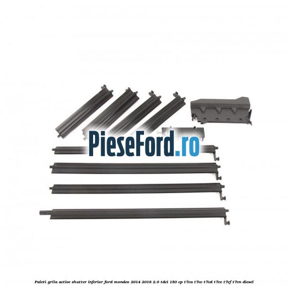 Paleti grila active shutter inferior Ford Mondeo 2014-2018 2.0 TDCi 150 cp T7CA, T7CC, T7CD, T7CE, T7CF, T7CN diesel