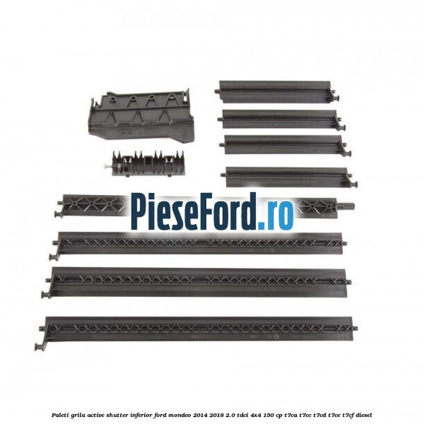 Paleti grila active shutter inferior Ford Mondeo 2014-2018 2.0 TDCi 4x4 150 cp T7CA, T7CC, T7CD, T7CE, T7CF diesel