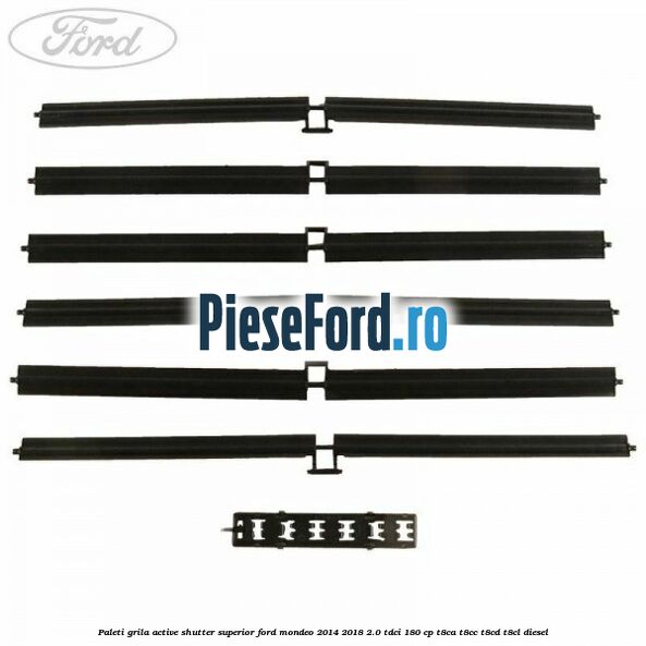 Paleti grila active shutter superior Ford Mondeo 2014-2018 2.0 TDCi 180 cp T8CA, T8CC, T8CD, T8CL diesel