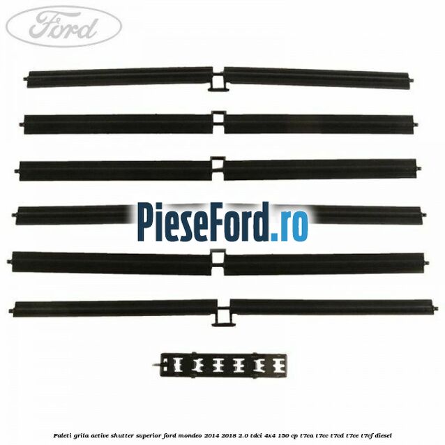 Paleti grila active shutter superior Ford Mondeo 2014-2018 2.0 TDCi 4x4 150 cp T7CA, T7CC, T7CD, T7CE, T7CF diesel