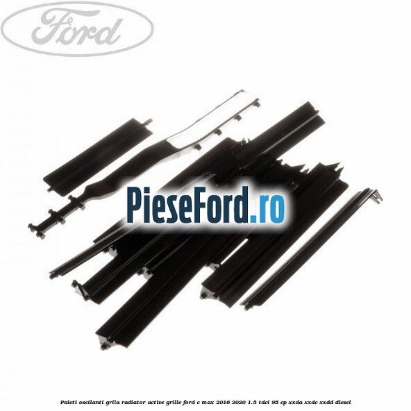Paleti oscilanti grila radiator active grille Ford C-Max 2016-2020 1.5 TDCi 95 cp XXDA, XXDC, XXDD diesel