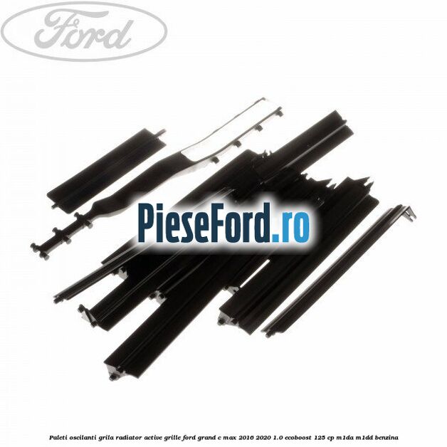 Paleti oscilanti grila radiator active grille Ford Grand C-Max 2016-2020 1.0 EcoBoost 125 cp M1DA, M1DD benzina