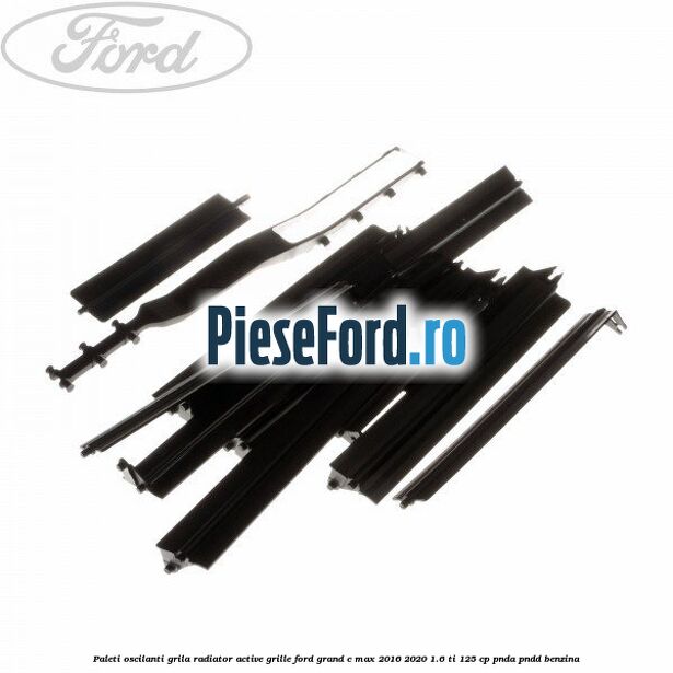 Paleti oscilanti grila radiator active grille Ford Grand C-Max 2016-2020 1.6 Ti 125 cp PNDA, PNDD benzina