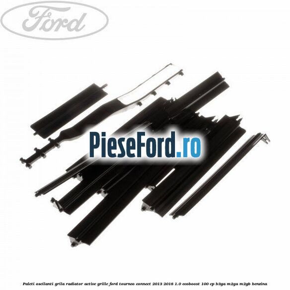 Paleti oscilanti grila radiator active grille Ford Tourneo Connect 2013-2018 1.0 EcoBoost 100 cp B3GA, M2GA, M2GB benzina