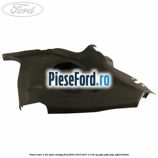 Panou auto 3 usi spate stanga Ford Fiesta 2013-2017 1.0 80 cp Panou auto 3 usi spate stanga Ford Fiesta 2013-2017 1.0 80 cp P4JA, P4JB, P4JC, P4JD benzina