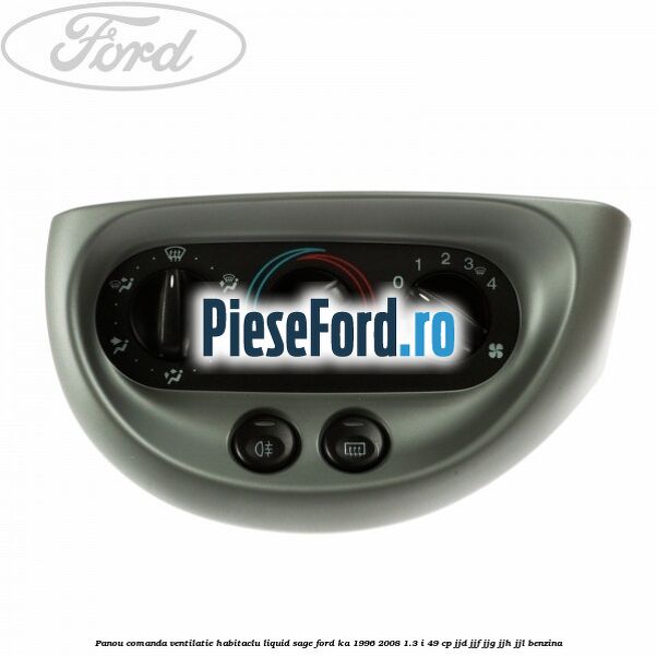 Panou comanda ventilatie habitaclu Liquid Sage Ford Ka 1996-2008 1.3 i 49 cp JJD, JJF, JJG, JJH, JJL benzina
