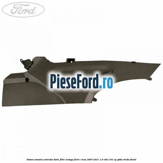 Panou consola centrala dark flint stanga Ford C-Max 2007-2011 1.6 TDCi 101 cp G8DC, MTDA diesel