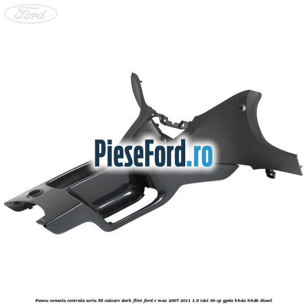 Panou consola centrala seria 55 culoare dark flint Ford C-Max 2007-2011 1.6 TDCi 90 cp GPDA, HHDA, HHDB diesel