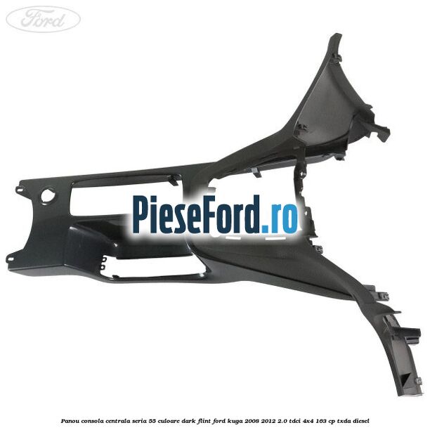 Panou consola centrala seria 55 culoare dark flint Ford Kuga 2008-2012 2.0 TDCI 4x4 163 cp TXDA diesel