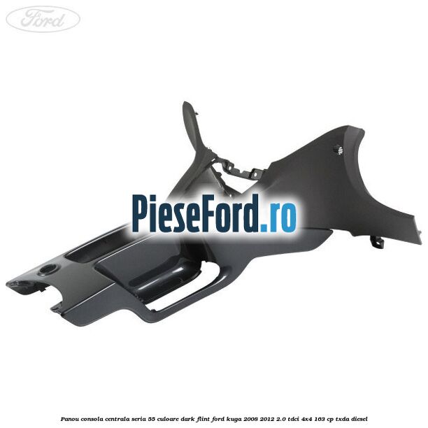 Panou consola centrala seria 55 culoare dark flint Ford Kuga 2008-2012 2.0 TDCI 4x4 163 cp TXDA diesel