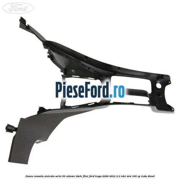 Panou consola centrala seria 55 culoare dark flint Ford Kuga 2008-2012 2.0 TDCI 4x4 163 cp TXDA diesel