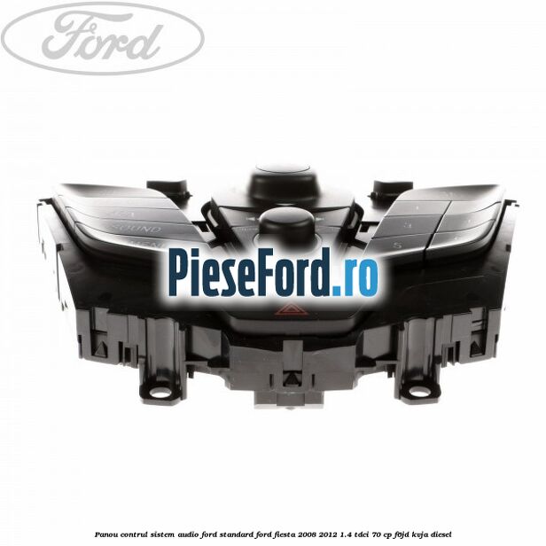 Panou contrul sistem audio Ford, standard Ford Fiesta 2008-2012 1.4 TDCi 70 cp F6JD, KVJA diesel