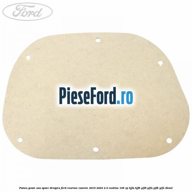 Panou geam usa spate dreapta Ford Tourneo Custom 2019-2023 2.0 EcoBlue 105 cp BJFA, BJFB, YLF6, YLFA, YLFB, YLFS diesel