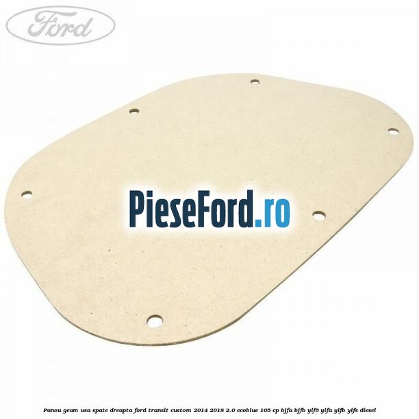 Panou geam usa spate dreapta Ford Transit Custom 2014-2018 2.0 EcoBlue 105 cp BJFA, BJFB, YLF6, YLFA, YLFB, YLFS diesel