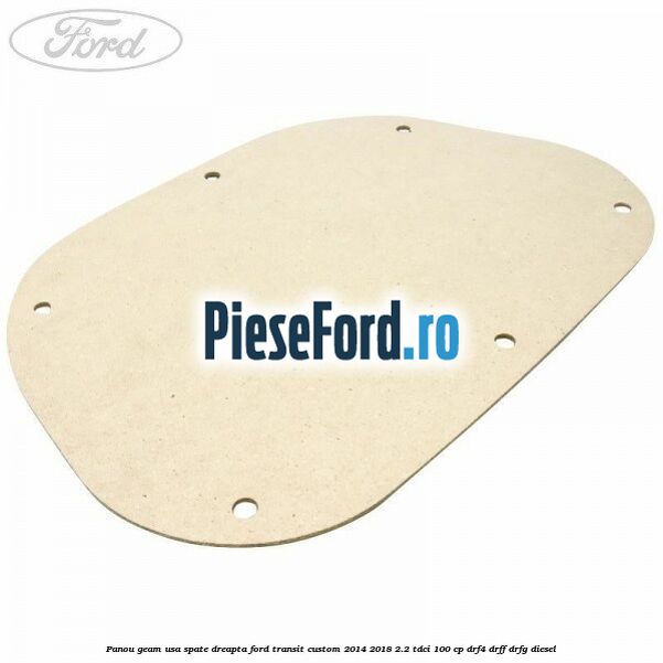 Panou geam usa spate dreapta Ford Transit Custom 2014-2018 2.2 TDCi 100 cp DRF4, DRFF, DRFG diesel