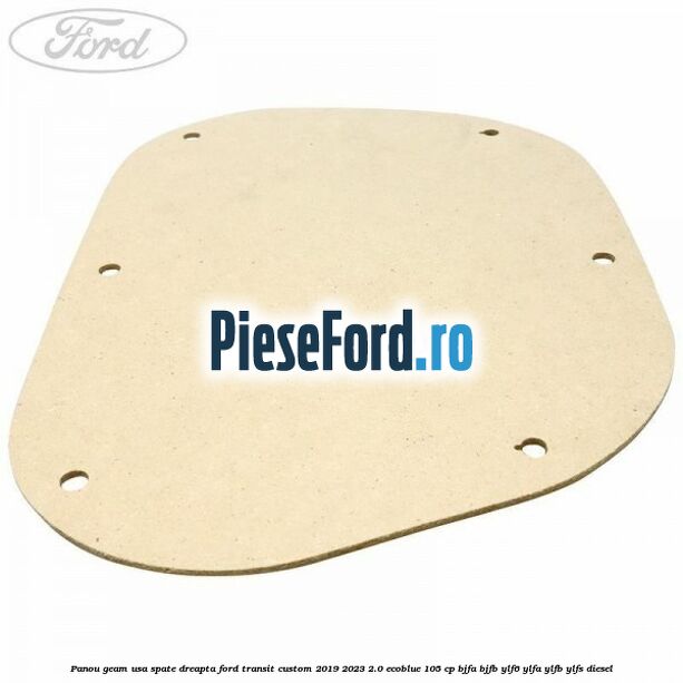 Panou geam usa spate dreapta Ford Transit Custom 2019-2023 2.0 EcoBlue 105 cp BJFA, BJFB, YLF6, YLFA, YLFB, YLFS diesel