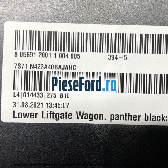 Panou hayon combi an 03/2007-12/2014 culoare panther black Ford Mondeo 2008-2014 2.0 TDCi 163 cp Panou hayon combi an 03/2007-12/2014 culoare panther black Ford Mondeo 2008-2014 2.0 TDCi 163 cp TXBA, TXBB diesel