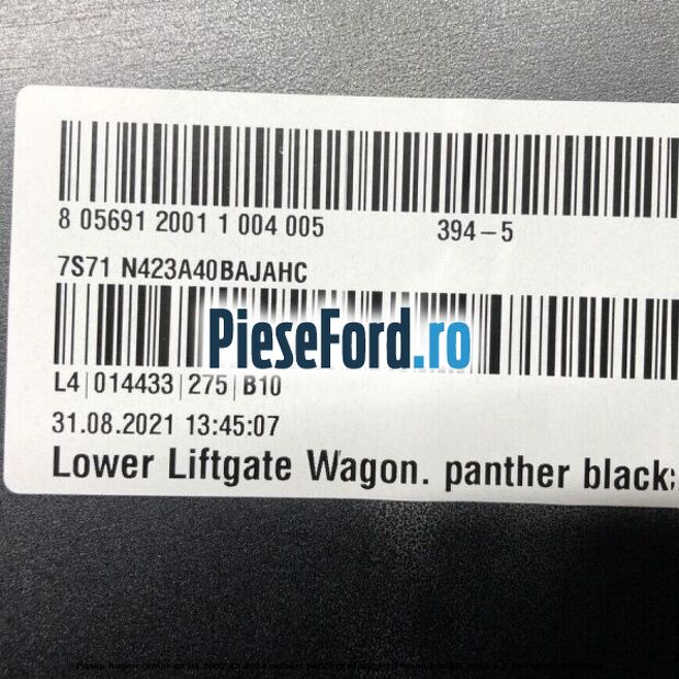 Panou hayon combi an 03/2007-12/2014 culoare panther black Ford Mondeo 2008-2014 2.3 160 cp Panou hayon combi an 03/2007-12/2014 culoare panther black Ford Mondeo 2008-2014 2.3 160 cp SEBA benzina