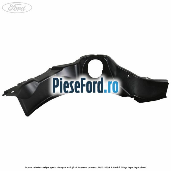 Panou interior aripa spate dreapta SWB Ford Tourneo Connect 2013-2018 1.6 TDCi 95 cp TZGA, TZGB diesel