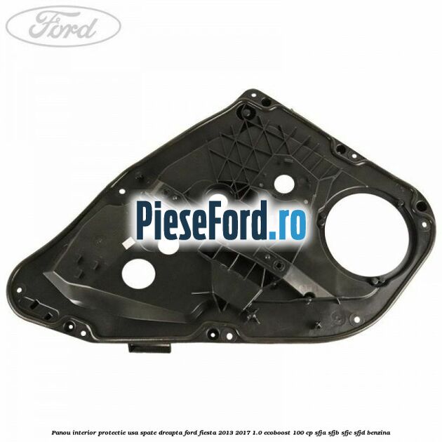 Panou interior protectie usa spate dreapta Ford Fiesta 2013-2017 1.0 EcoBoost 100 cp Panou interior protectie usa spate dreapta Ford Fiesta 2013-2017 1.0 EcoBoost 100 cp SFJA, SFJB, SFJC, SFJD benzina