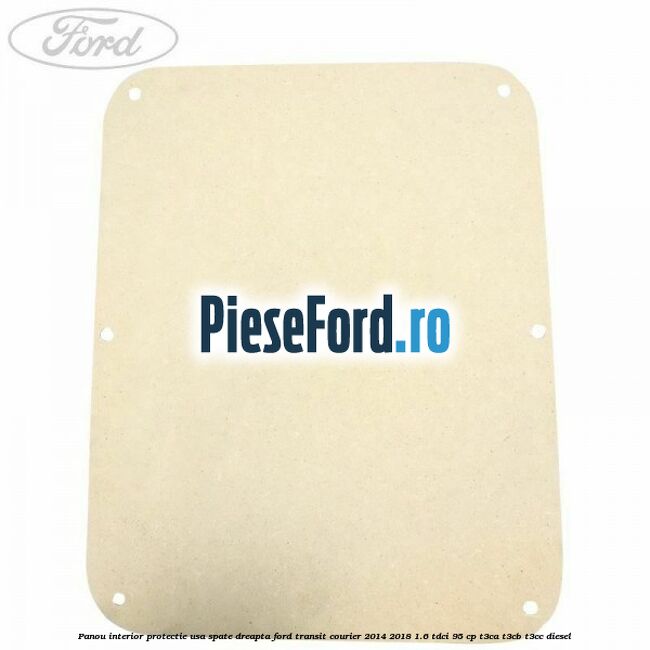 Panou interior protectie usa spate dreapta Ford Transit Courier 2014-2018 1.6 TDCi 95 cp T3CA, T3CB, T3CC diesel