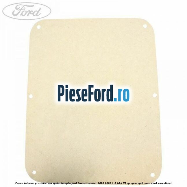 Panou interior protectie usa spate dreapta Ford Transit Courier 2019-2023 1.5 TDCi 75 cp UGCA, UGCB, XUCC, XUCD, XUCE diesel