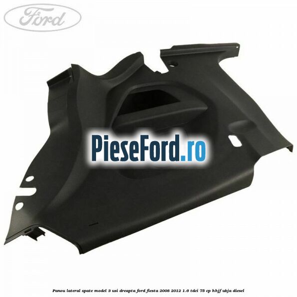 Panou lateral spate model 3 usi dreapta Ford Fiesta 2008-2012 1.6 TDCi 75 cp HHJF, UBJA diesel