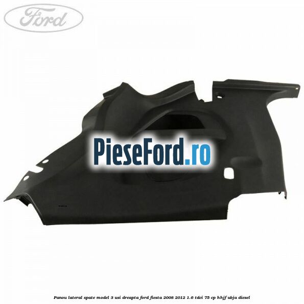 Panou lateral spate model 3 usi dreapta Ford Fiesta 2008-2012 1.6 TDCi 75 cp HHJF, UBJA diesel