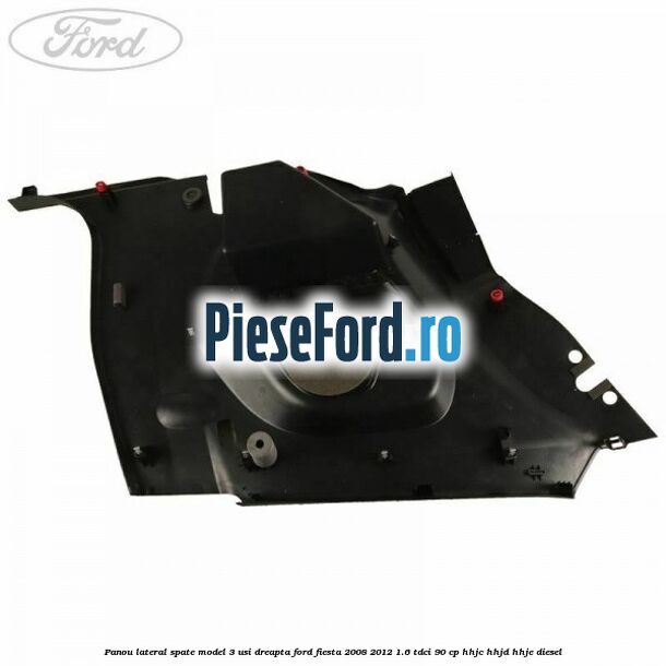Panou lateral spate model 3 usi dreapta Ford Fiesta 2008-2012 1.6 TDCi 90 cp HHJC, HHJD, HHJE diesel