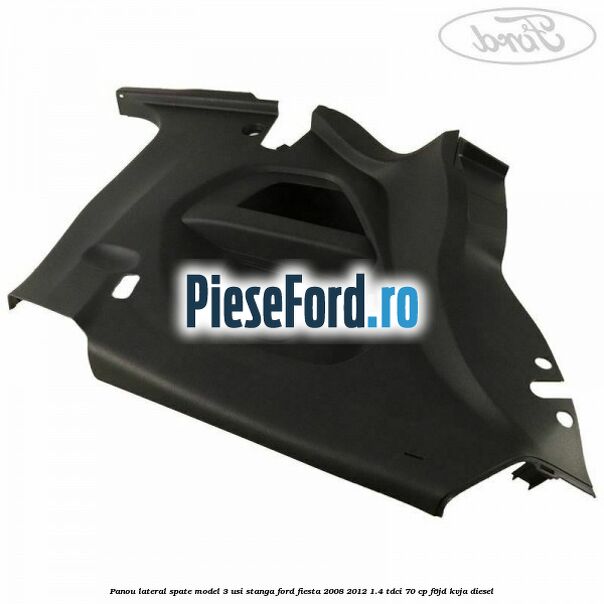 Panou lateral spate model 3 usi stanga Ford Fiesta 2008-2012 1.4 TDCi 70 cp F6JD, KVJA diesel