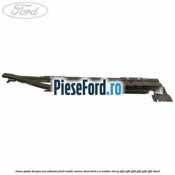 Panou podea dreapta usa culisanta Ford Transit Custom 2014-2018 2.0 EcoBlue 105 cp BJFA, BJFB, YLF6, YLFA, YLFB, YLFS diesel