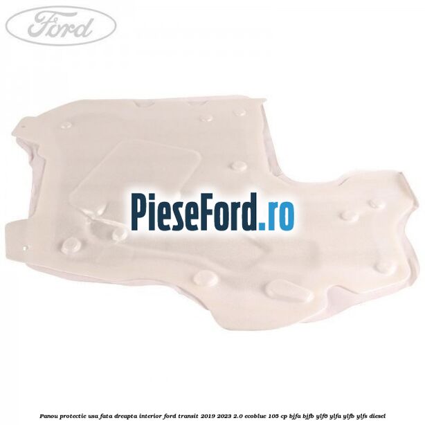 Panou protectie usa fata dreapta interior Ford Transit 2019-2023 2.0 EcoBlue 105 cp BJFA, BJFB, YLF6, YLFA, YLFB, YLFS diesel