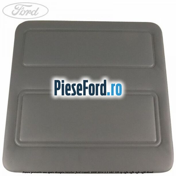 Panou protectie usa spate dreapta interior Ford Transit 2006-2014 2.2 TDCi 125 cp CYFA, CYFB, CYFC, CYFD diesel