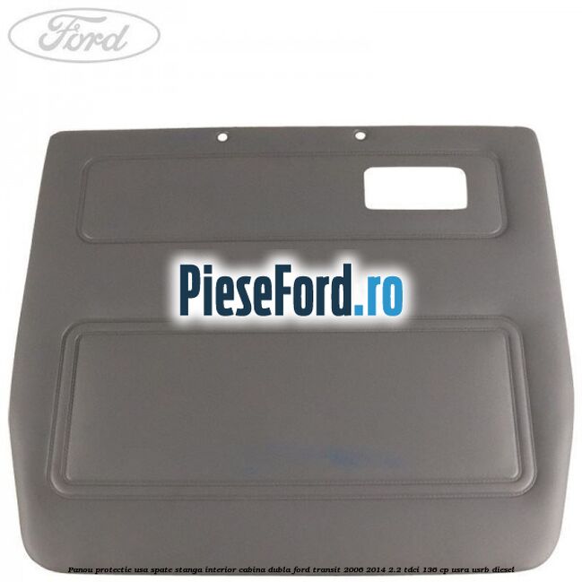 Panou protectie usa spate stanga interior cabina dubla Ford Transit 2006-2014 2.2 TDCi 136 cp USRA, USRB diesel